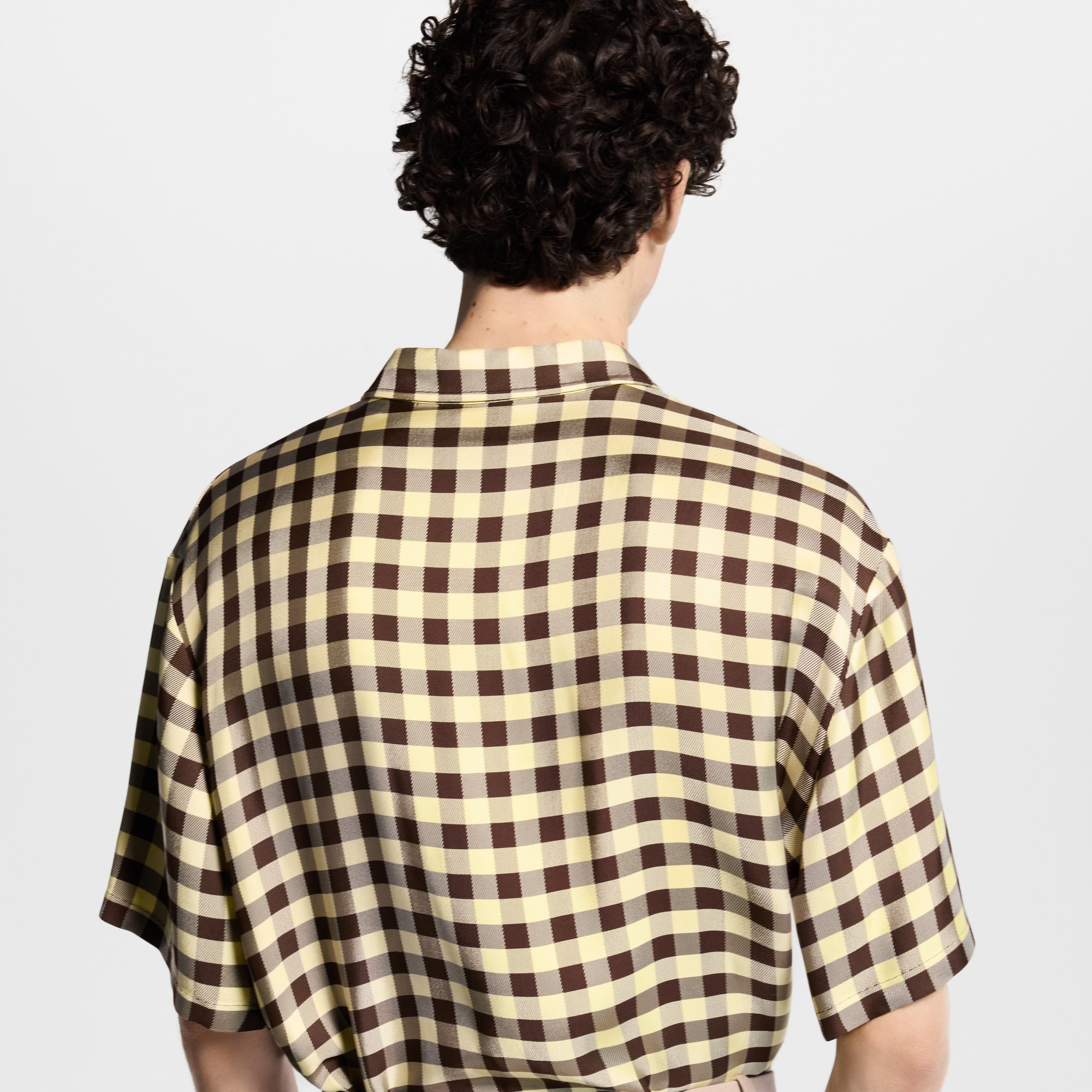 Damier Jacquard Short-Sleeved Shirt - Men - Ready-to-Wear | LOUIS